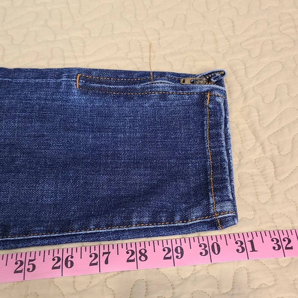 Dylan George Lucy distressed slim fit ankle zip jeans size 30 - Picture 10 of 12